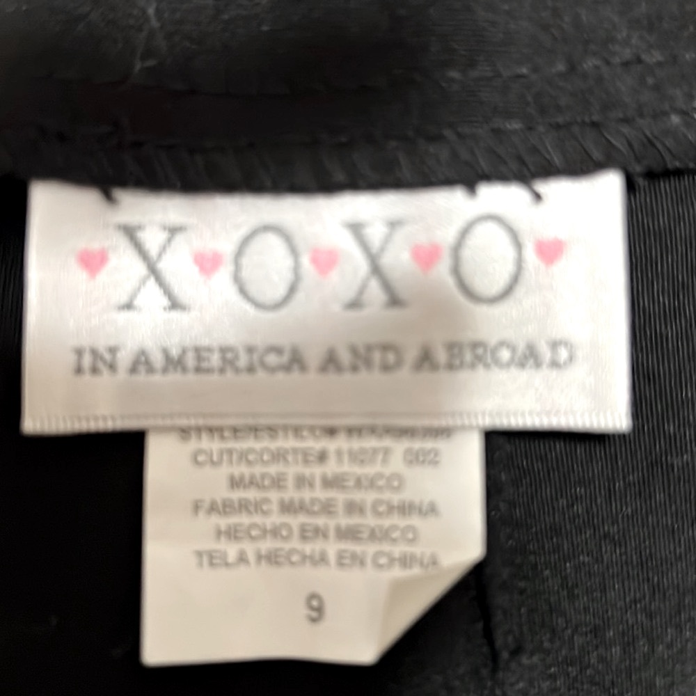 Vintage XOXO mini skirt, size 9 - Picture 4 of 4
